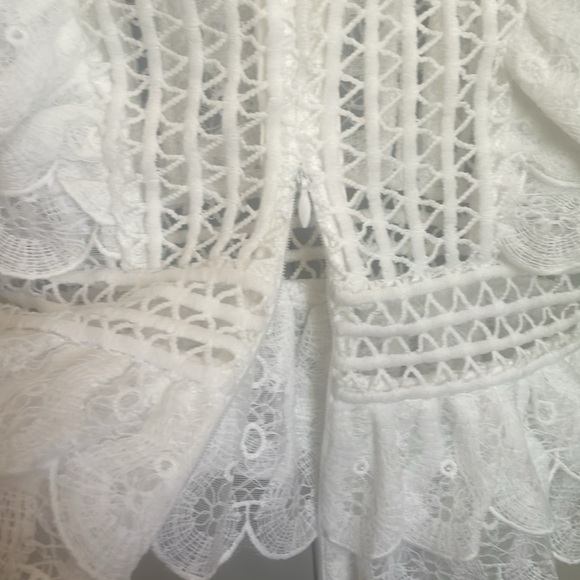 NWT IVORY & CHAIN CHIOELLE TOP - Picture 8 of 9